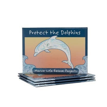 Protect the Dolphins Rectangle Magnet