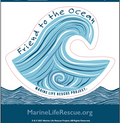 Friend to the Ocean Wave Sticker
