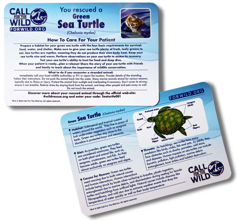 Sea Turtle Plush with Rescue Stretcher