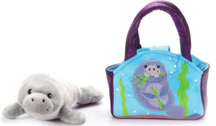 Manatee Purse and Stuffed Animal Plushie Set