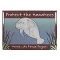 Protect the Manatees Rectangle Magnet