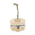 Ocean Wave Charm Bracelet on Ocean Mantra Wood Ornament