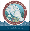 Protect the Manatees Sticker