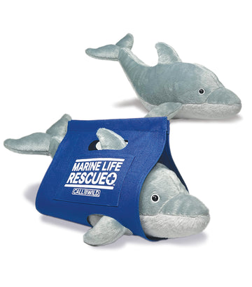 Bottlenose Dolphin Plush with Rescue Stretcher
