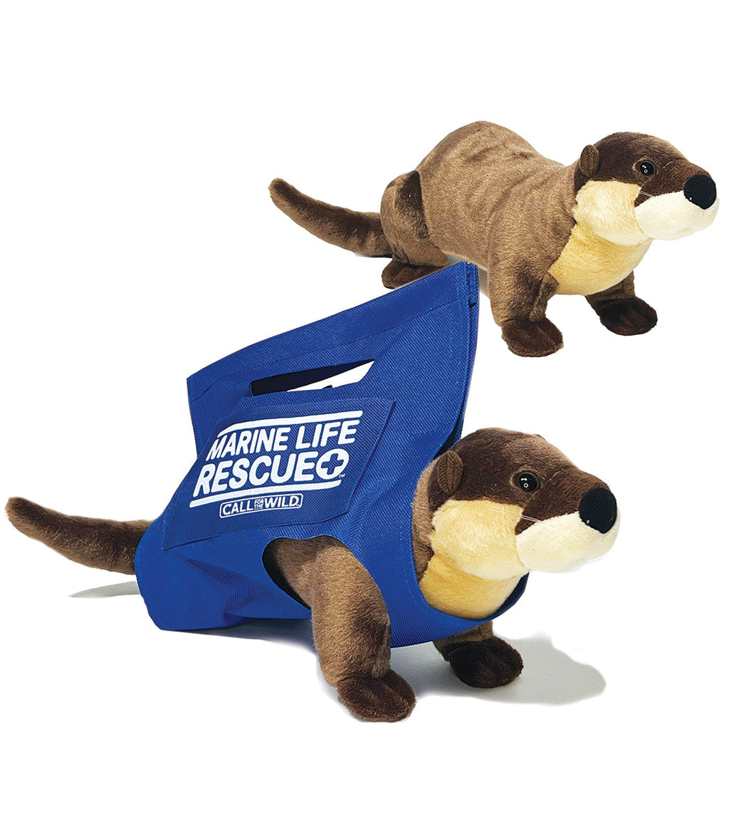 River Otter Plush with Rescue Stretcher