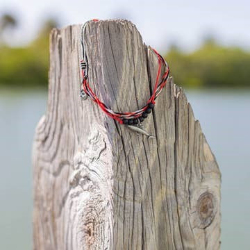 Shark Charm Bracelet on Species Mantra Wood Ornament