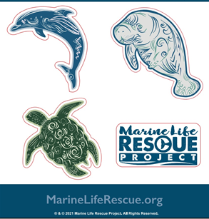 Marine Species Mini Stickers