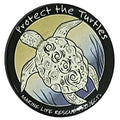 Protect the Turtles Round Magnet