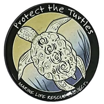 Protect the Turtles Round Magnet