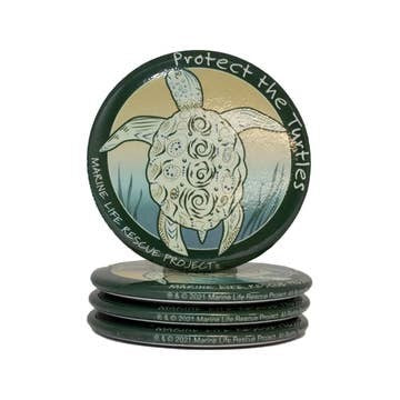 Protect the Turtles Round Magnet
