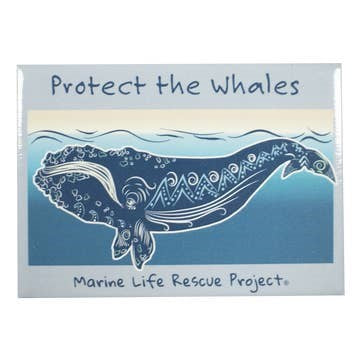 Protect the Whales Rectangle Magnet