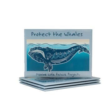 Protect the Whales Rectangle Magnet
